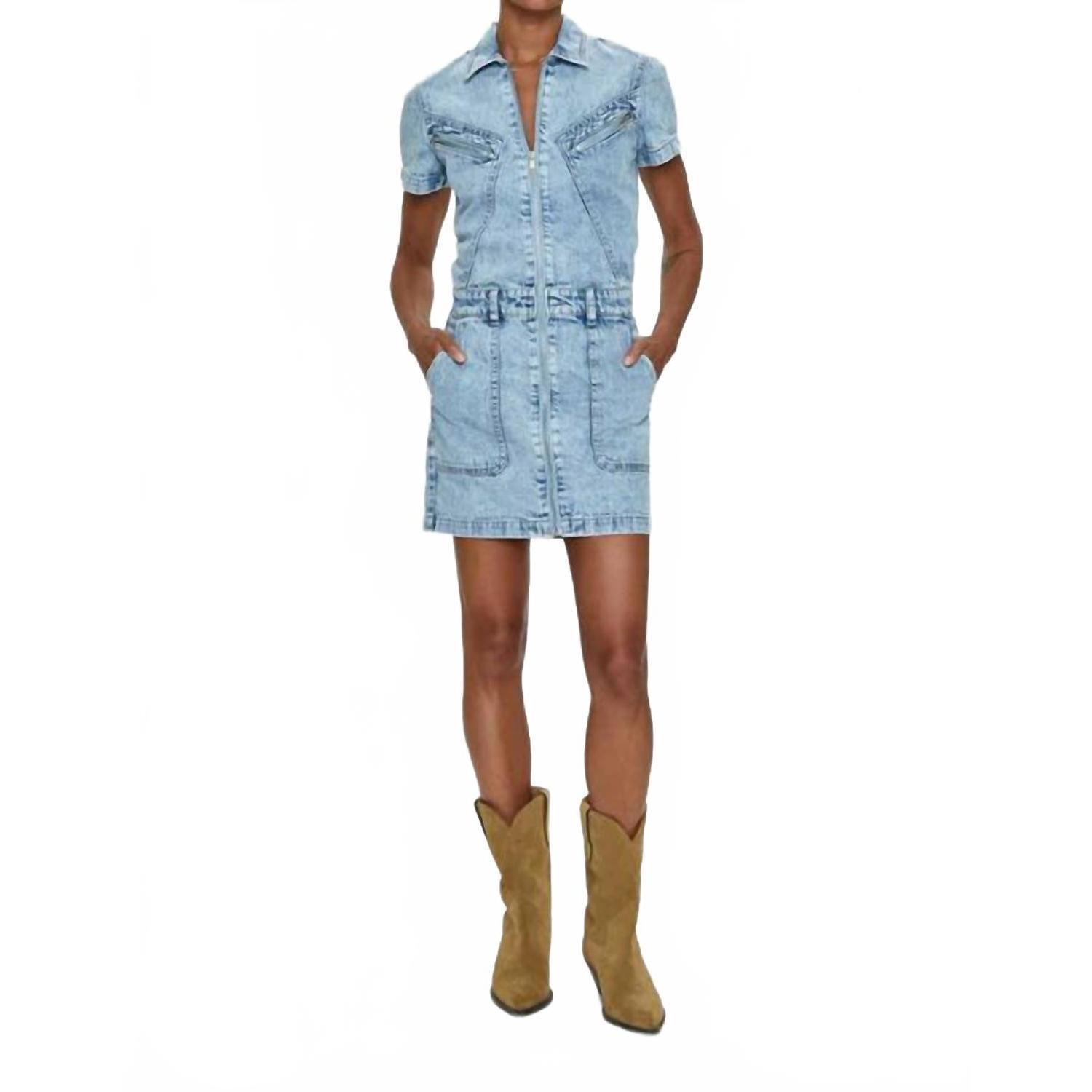 New Pistola Brix Aviator Mini Dress In Meridien